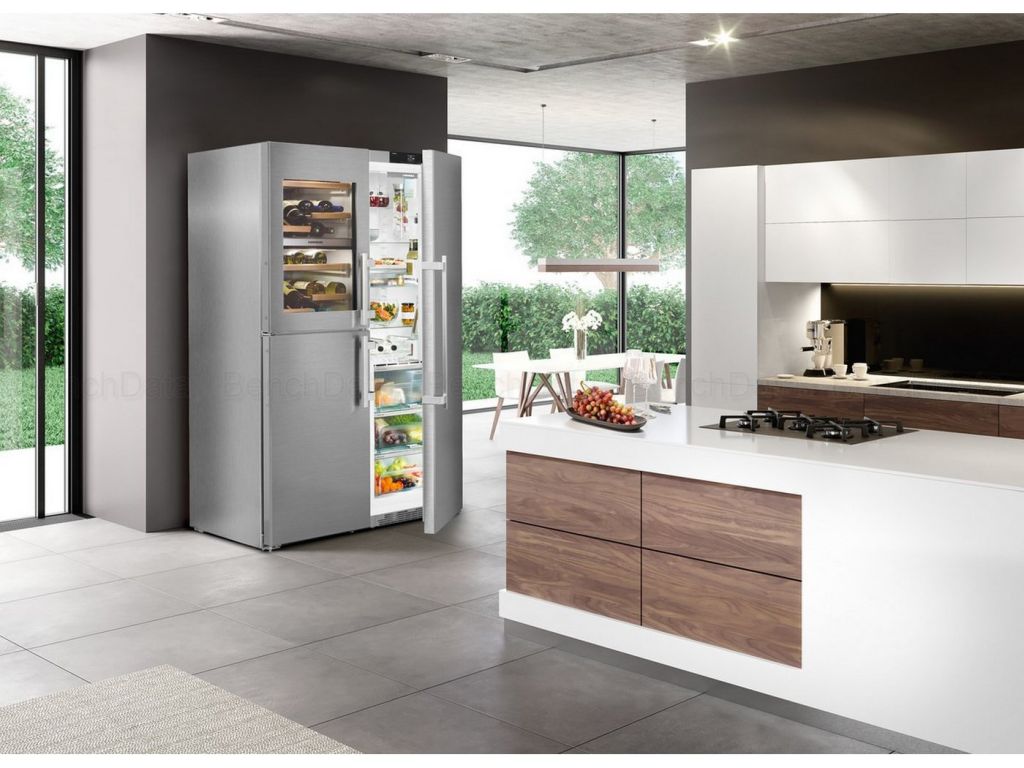 FRIGO AMERICAIN AVEC CAVE A VIN LIEBHERR SBSE9486 PRIX PAS CHER
